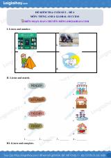 Đề thi học kì 2 Tiếng Anh 4 Global Success - Đề số 4